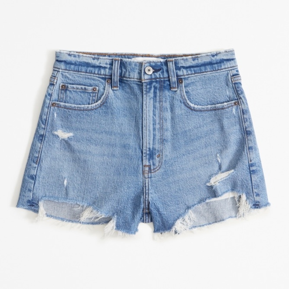 Abercrombie & Fitch🐞 AF NWOT Curve Love High Rise Cutoff Short in 32 / 14